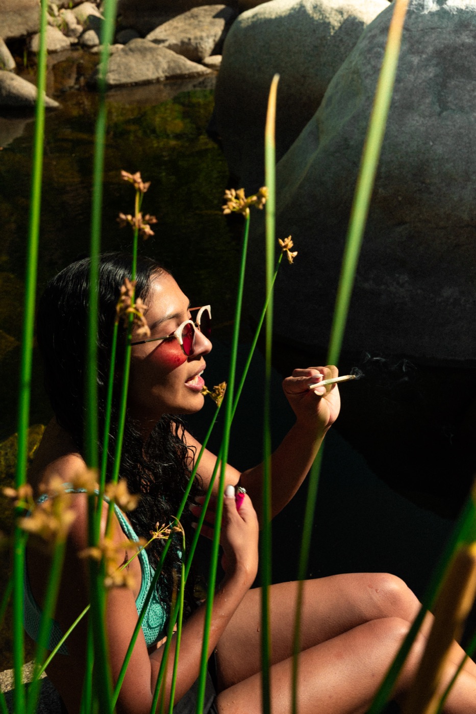 Raw Garden Desert Spring pre-roll lifestyle shoot