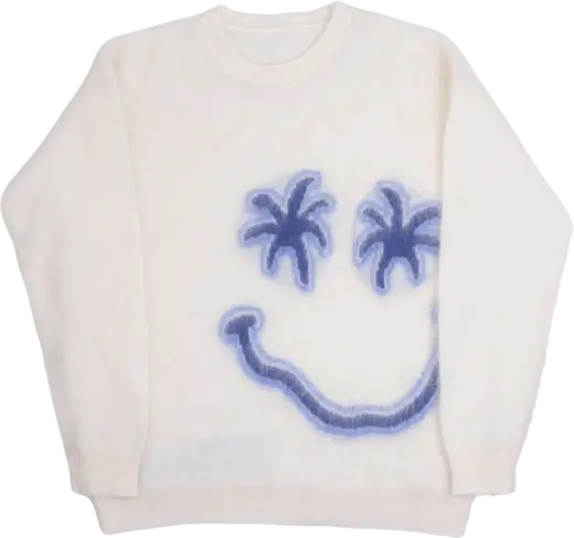 Lovebug mohair trip smile sweater product cutout