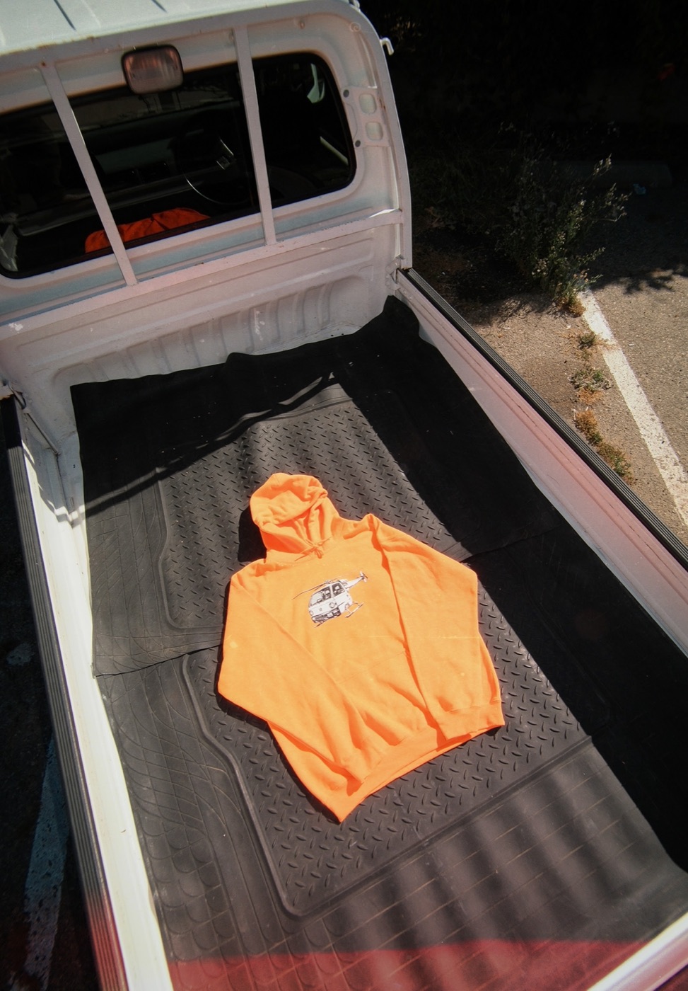 Cold Call Actycopter hoodie flat lay