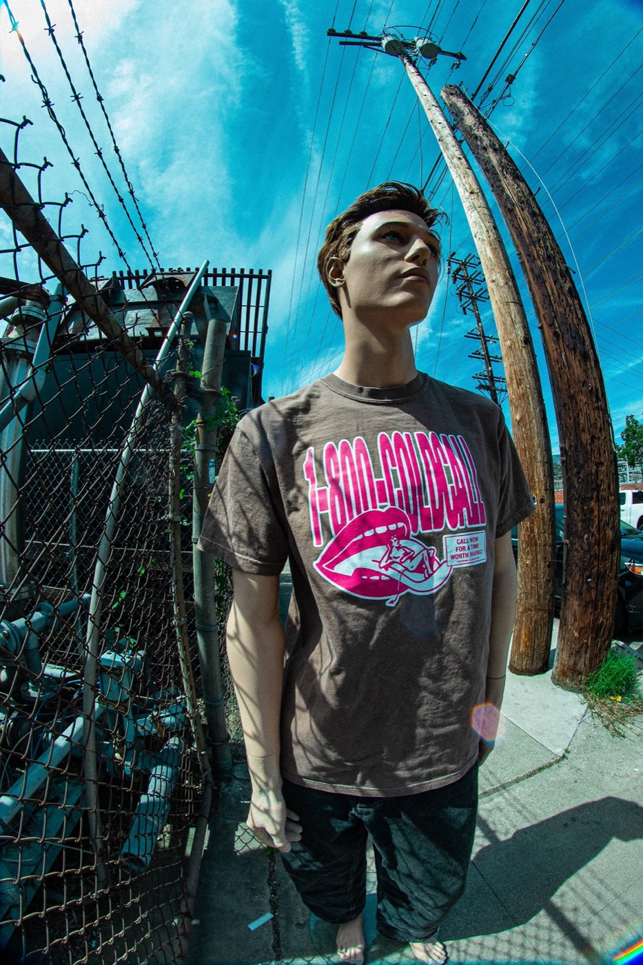 Cold Call Actycopter tee, on location