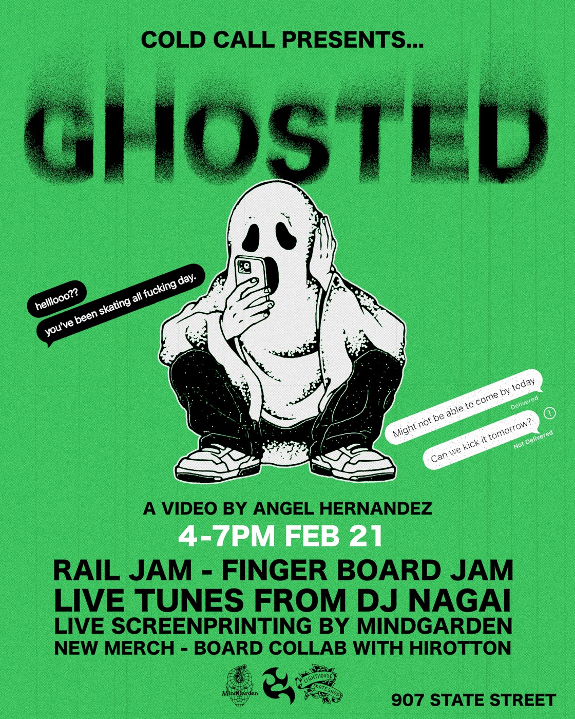 Cold Call Ghosted premiere poster design