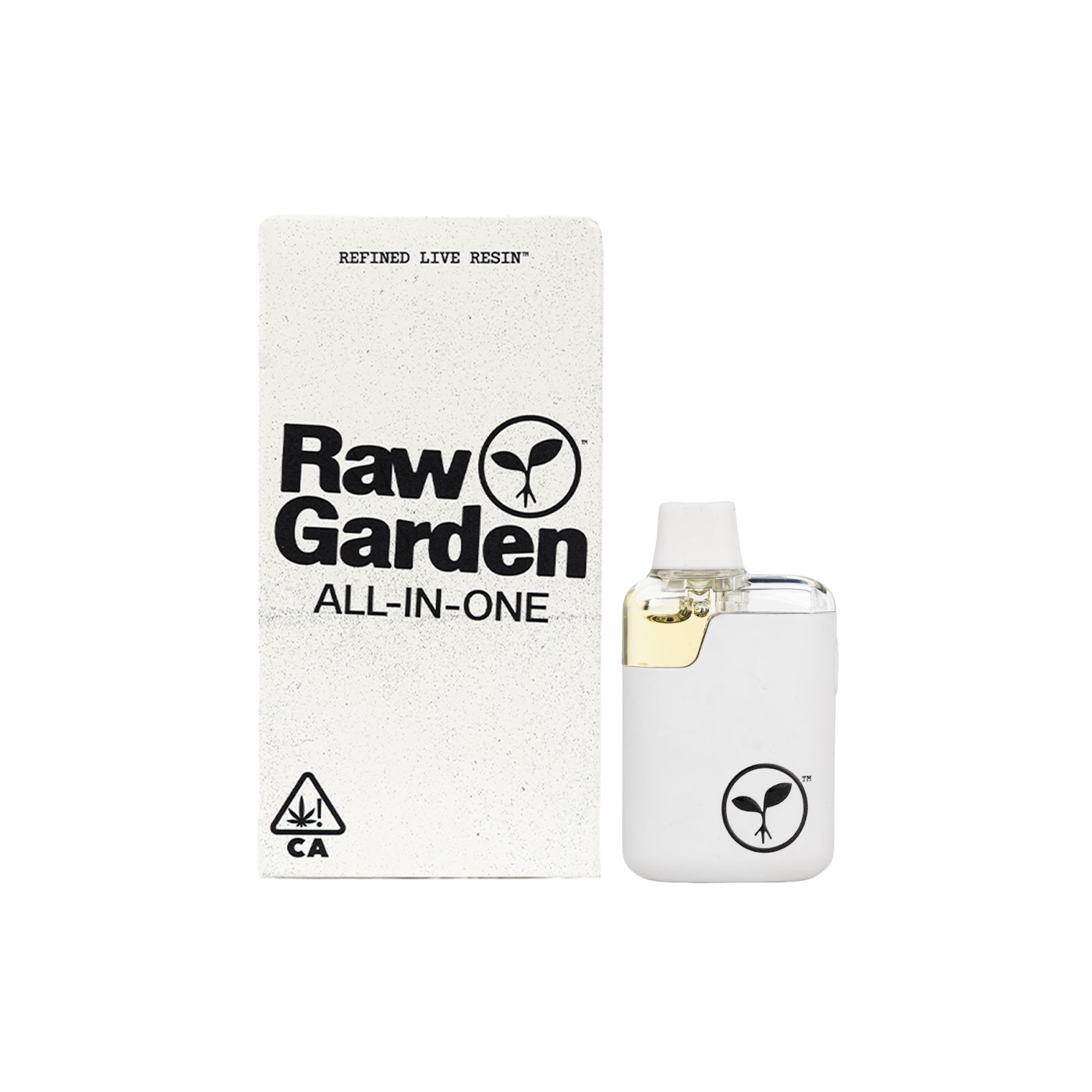 Raw Garden Sauce All-In-One vape and retail box, studio